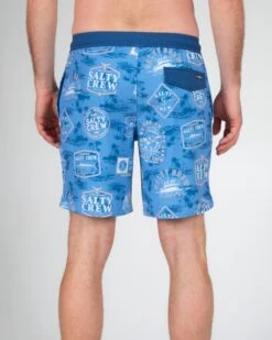 Salty Crew Greatest Hits Marine Blue Elastic Boardshort 10 Salty Crew Greatest Hits Marine Blue Elastic Boardshort -Salty Crew 30335128 MRBLUE OMBACK