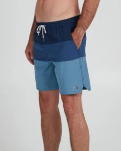 Salty Crew Beacons 2 Blue Elastic Boardshort 11 Salty Crew Beacons 2 Blue Elastic Boardshort -Salty Crew 30335129 BLUE OMSIDELEFT