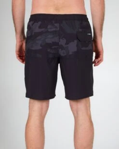 Salty Crew Doubletime Camo/Black Elastic Utility Boardshort -Salty Crew 30435030 CAMOBLK OMBACK