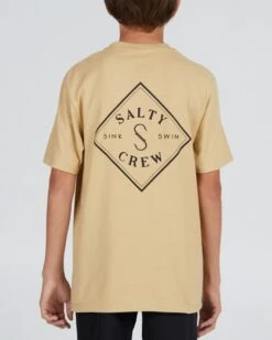 Salty Crew Tippet Boys Camel S/S Tee
