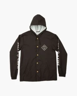 Salty Crew Tippet Black Snap Jacket -Salty Crew 316403H BLK cbc8b23d 6eda 410a a74f 5a5c1fb776f5