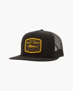 Salty Crew Stealth Black Trucker