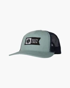 Salty Crew Pinnacle Boys Sage/Navy Retro Trucker