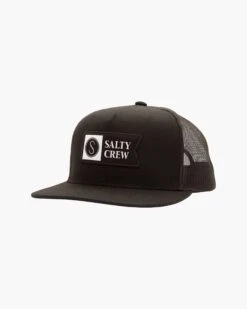 Salty Crew Alpha Twill Black Trucker