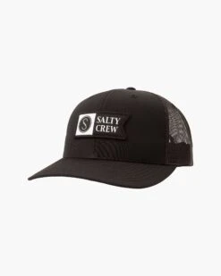 Salty Crew Pinnacle 2 Black Retro Trucker
