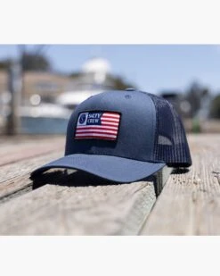 Salty Crew Stars And Stripes Navy Retro Trucker