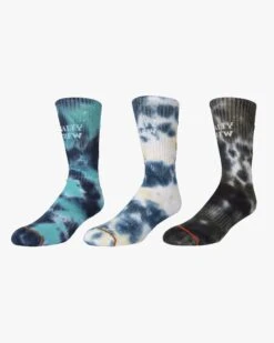 Salty Crew Tailed Tie Dye Sock 3 Pack