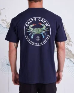 Salty Crew Blue Crabber Navy S/S Premium Tee