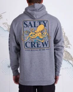 Salty Crew Ink Slinger Gunmetal Hood Fleece