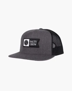 Salty Crew Alpha Twill Trucker Dark Heather Grey