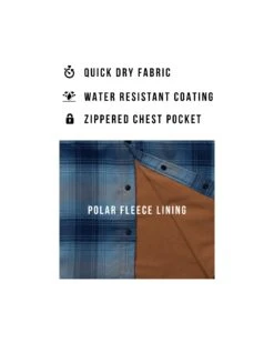 Salty Crew Fathom Navy Tech Shacket -Salty Crew FATHOM TECH FLANNELS ECOMM V2 3