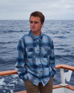 Salty Crew Fathom Navy Tech Shacket -Salty Crew FATHOM TECH FLANNELS ECOMM6