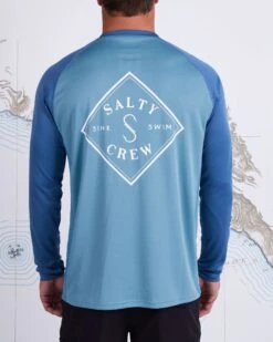 Salty Crew Tippet Pinnacle Teal/Harbor + L/S Sunshirt -Salty Crew FiS9vm2w