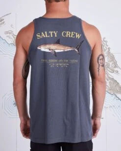 Salty Crew Bruce Charcoal Tank