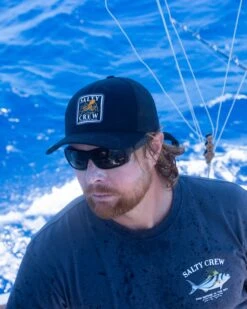 Salty Crew Ink Slinger Black Retro Trucker -Salty Crew INK SLINGER BLACK HAT 1 ed7f0fc0 9e5a 43ca acbd f700370ab2e7