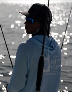 Salty Crew Mariner Light Blue UV Hood -Salty Crew MARINER LTBLUE HOOD 2 SCREENSHOT