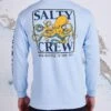 Salty Crew Ink Slinger Light Blue L/S Standard Tee -Salty Crew QZvPzP7A