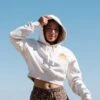 Salty Crew Summer Vibe Natural Crop Hoody