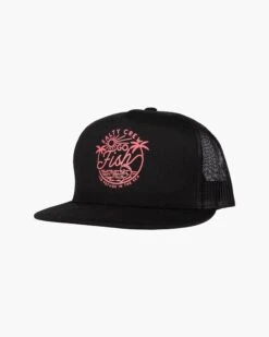 Salty Crew Go Fish Black Trucker Hat