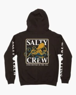Salty Crew Ink Slinger Boys Black Fleece