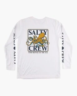 Salty Crew Ink Slinger Boys White L/S Sunshirt