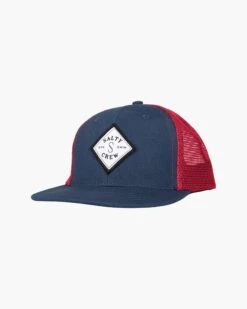 Salty Crew Sealine Boys Navy/Red Retro Trucker
