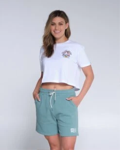 Salty Crew Alpha Dusty Turq Sweatshort