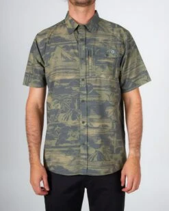 Salty Crew Cedros Black S/S Tech Woven