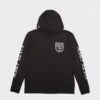 Salty Crew Current Black Hood Sunshirt -Salty Crew current hood blk front