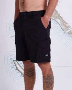 Salty Crew Deep Sea III Black Cargo Short 10 Salty Crew Deep Sea III Black Cargo Short -Salty Crew deep sea III black side