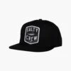 Salty Crew Fishery Boys Black 5 Panel -Salty Crew fishery boys black front