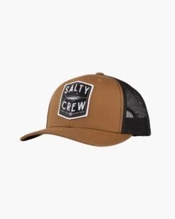 Salty Crew Fishery Camel/Black Retro Trucker