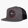 Salty Crew Flip Flop Boys Dark Heather Grey Trucker -Salty Crew flip flop dk front