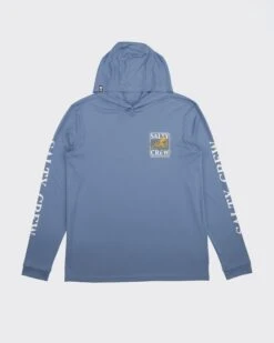Salty Crew Ink Slinger Marine Blue Hood Sunshirt