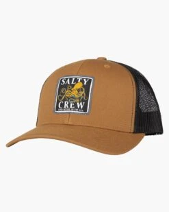 Salty Crew Ink Slinger Camel/Black Retro Trucker