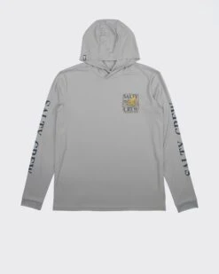 Salty Crew Ink Slinger Silver Hood Sunshirt