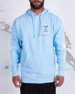 Salty Crew Tailed Light Blue Hood Fleece