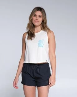 Salty Crew Kelp Forest Bone Cropped Muscle Tank