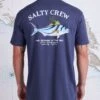 Salty Crew Rooster Harbor Blue S/S Premium Tee -Salty Crew n4WWxOPA