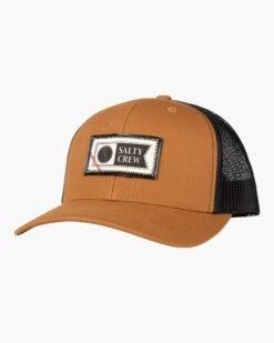 Salty Crew Topstitch Camel/Black Retro Trucker