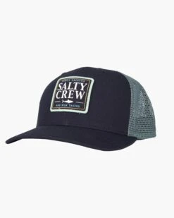 Salty Crew Cruiser Navy/Dark Aqua Retro Trucker