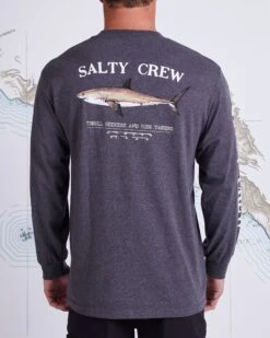 Salty Crew Bruce Charcoal Heather L/S Standard Tee