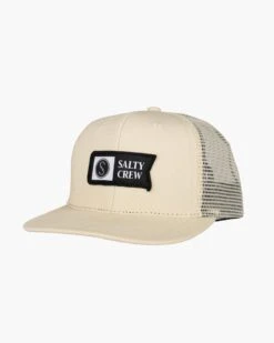 Salty Crew Pinnacle Boys Tan Retro Trucker