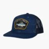 Salty Crew Rooster Boys Navy Heather Retro Trucker -Salty Crew rooster boys nh front