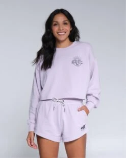 Salty Crew Sand Set Lavender Fog Crew