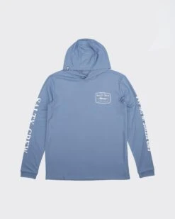Salty Crew Stealth Marine Blue Hood Sunshirt