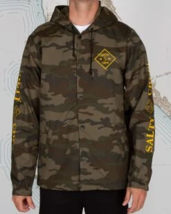 Salty Crew Tippet Camo Snap Jacket