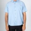 Salty Crew Topstitch Chambray S/S Woven -Salty Crew topstitch cham front