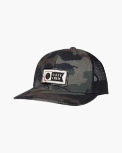 Salty Crew Topstitch Salty Camo Retro Trucker