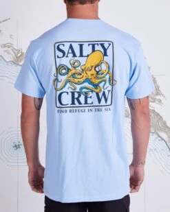 Salty Crew Ink Slinger Light Blue S/S Standard Tee
